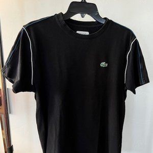 Lacoste Sport 100% Cotton Pique Tennis Tee Contrast Piping Sleeve